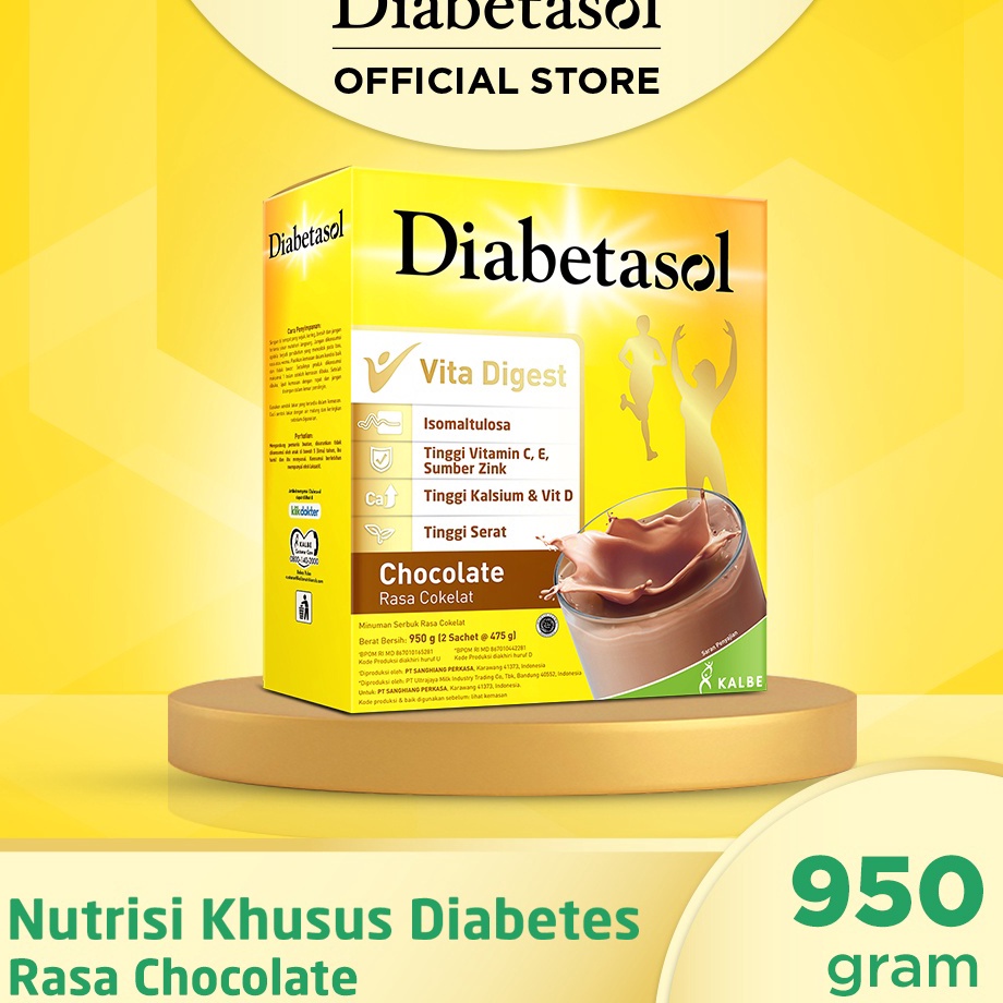 

MEGA SALE Diabetasol Jumbo Chocolate 95g