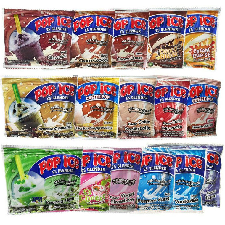

SUPER DISKON Pop Ice Renceng All Varian Rasa 1 renceng