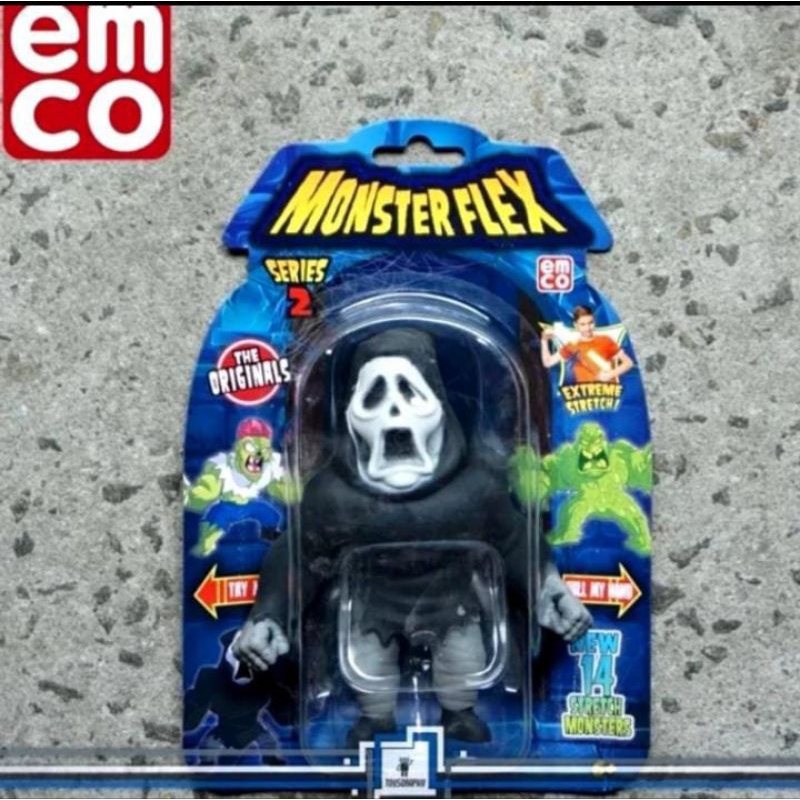 MONSTER FLEX BOOGEYMAN SCREAM SERIES 2 STRETCHY MONSTERS PREMIUM EMCO SUPER STRETCHY MONSTERS ORI SU
