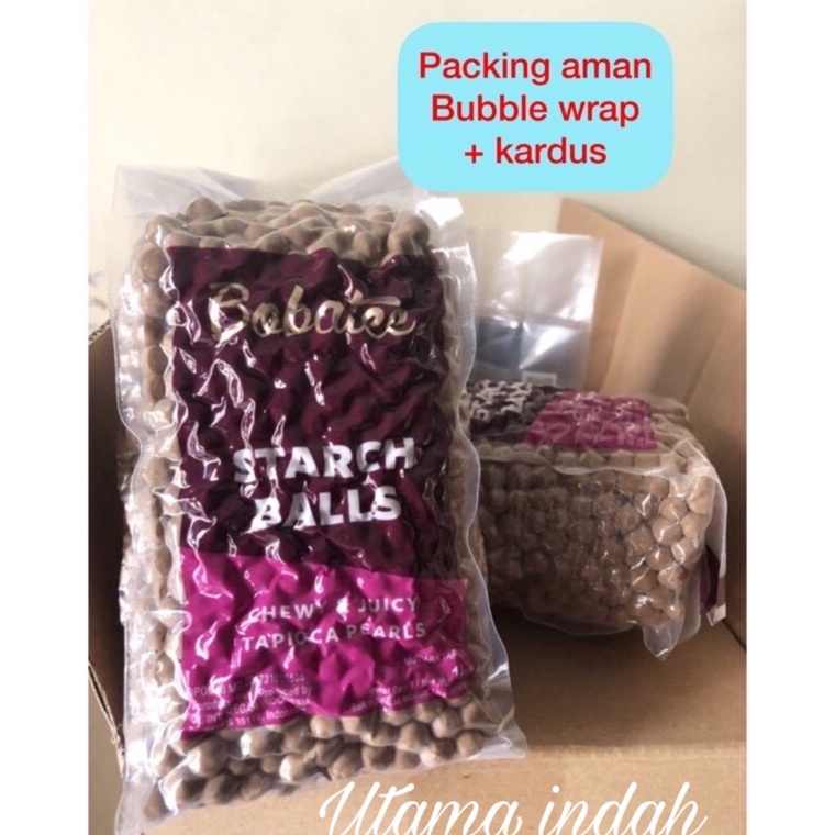 

READY STOK Bobatee 1kg boba pearl bubble pearl topping boba