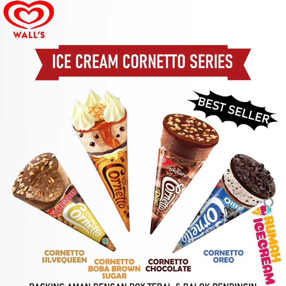 

PALING AMPUH Ice Cream Es Krim Cornetto Walls