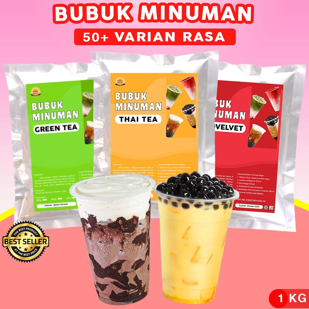 

BEST SELLER BUBUK MINUMAN RASA 1KG SERBUK MINUMAN RASA BUBUK MINUMAN ANEKA RASA BUBUK MINUMAN KEKINIAN