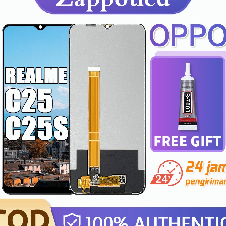 Terbaru 33 ORI 1 LCD oppo realme c25c25s original layar hp Fullset touchscreen