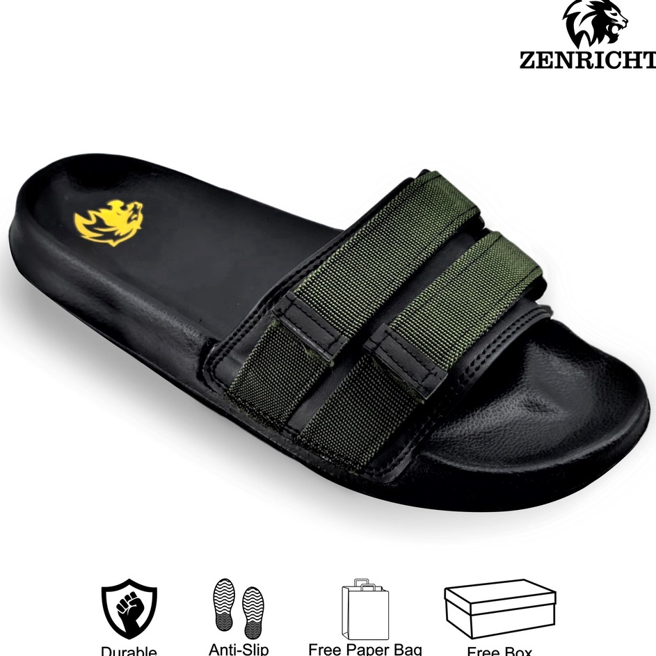 Produk Keren Zenricht  Sandal Slop Pria Sandal Pria Karet Sandal Pria Selop