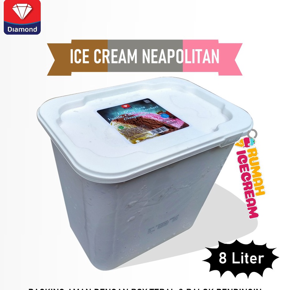 HOT Ice Cream  Es Krim 8 Liter Diamond