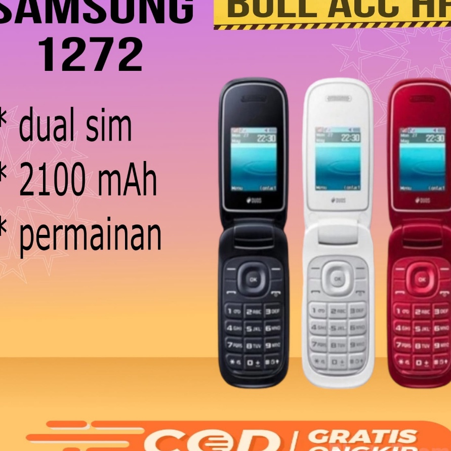 PROMO SALE HP LIPAT SAMSUNG GT 1272 TERMURAH HP SAMSUNG hp jadul samsung lipat
