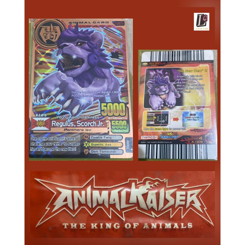 ORIGINAL MESIN 100% PROMO ANIMAL KAISER REGULUS SCORCH KRRARE ORIGINAL |BANDAI NAMCO | VERSION 4 | B
