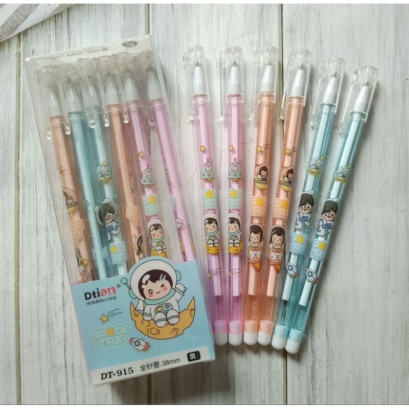 

(12PC) BULPOIN GEL DT-915 MOTIF SPACE 0.38 HITAM