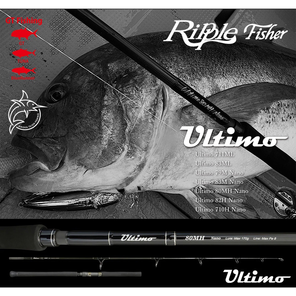 Ripple Fisher Ultimo Popping Casting Rod Joran Pancing