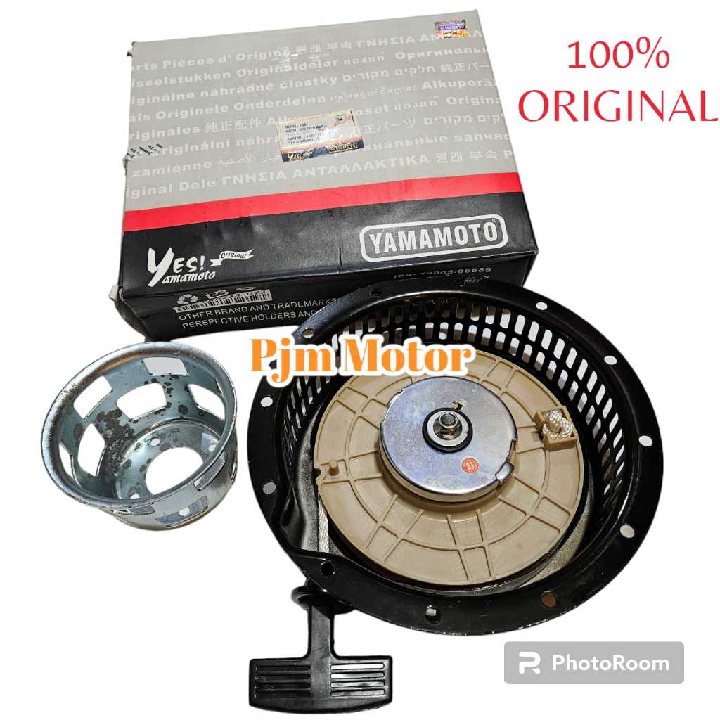186 Recoil starter tarikan kap engkol starter mesin pengerak dan genset 186fa kde6700 merek yamamoto