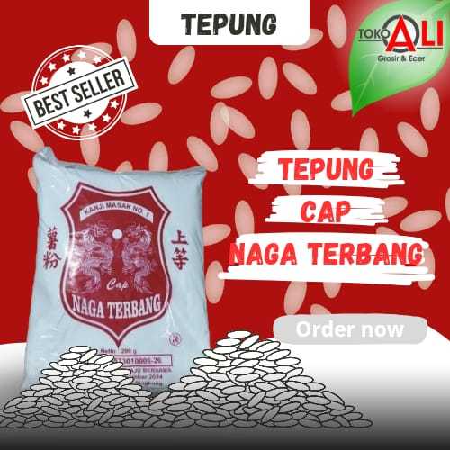 Tepung Kanji Cap Naga Terbang 250g