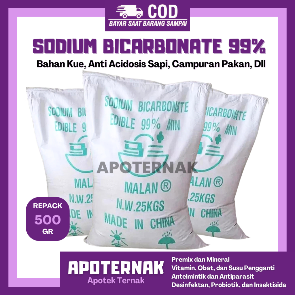 

BAKING SODA 500 gram - SODA KUE 500 gram - SODIUM BICARBONATE 500 gram Food Grade