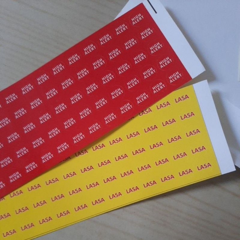 

Stiker Label Lasa dan High Alert Bulat 1.3 cm