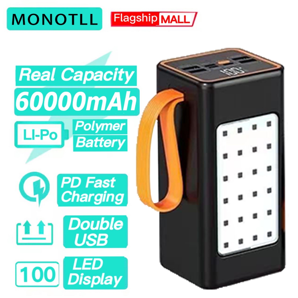 power bank 60000mah powerbank fast charging power bank 50000mah rogob power bank 100000mah rogob