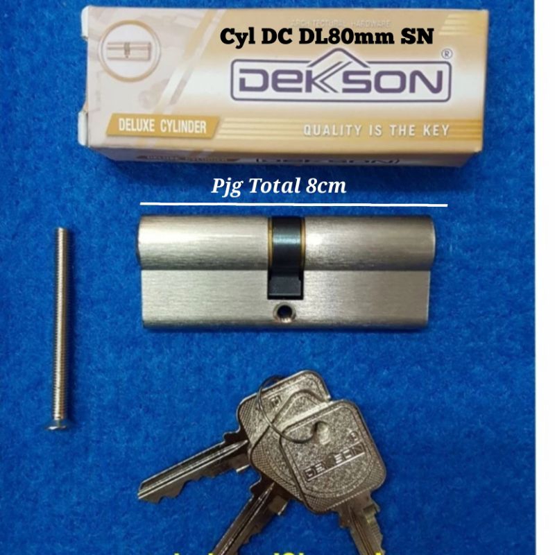 Silinder Kunci Dekson CYL DC DL80mm SN / Cylinder Pintu 8cm Dekkson