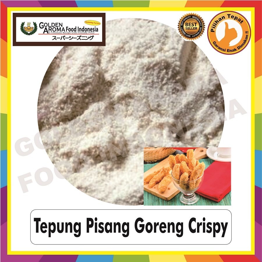 

Tepung Pisang Goreng Crispy 250gr bahan Pisang Goreng Vanilla 1/4Kg Enak Murah Renyah Empuk halal