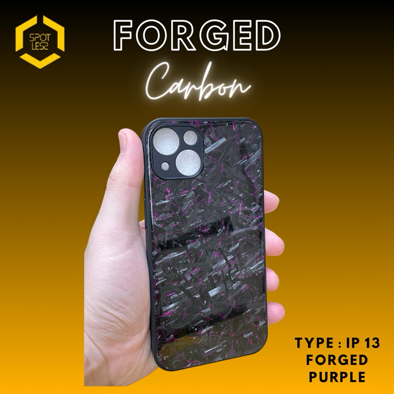 Case Iphone 13 Purple Metallic Forged Carbon