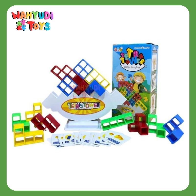 MAINAN MURAH GAME TETRA TOWER BALANCE BUILDING BLOCK