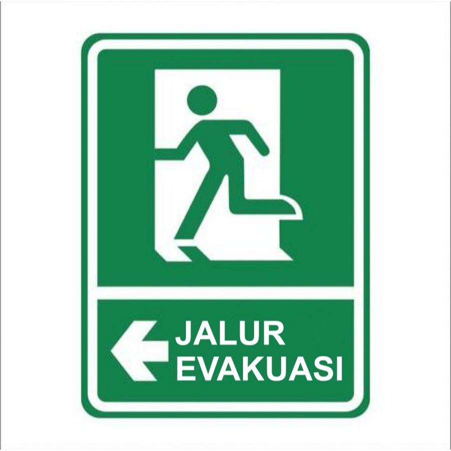 

STICKER VINYL JALUR EVAKUASI KANAN-KIRI RAMBU K3