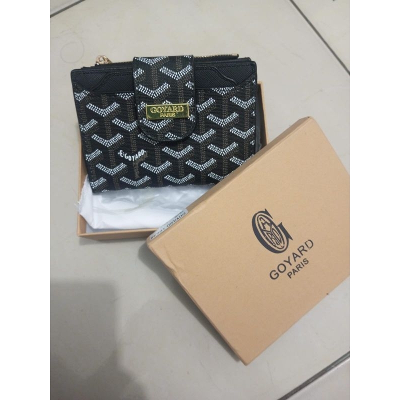 dompet premium goyard free box (hitam)