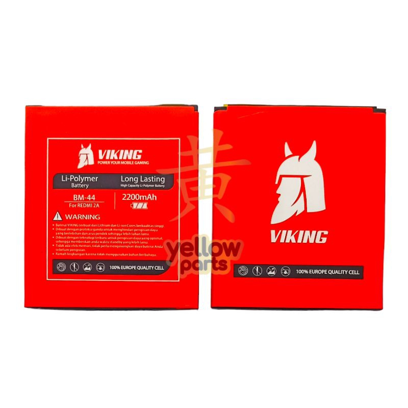 BATTERY BATRE BATERAI VIKING DOUBLE POWER XIAOMI REDMI 2 BM44