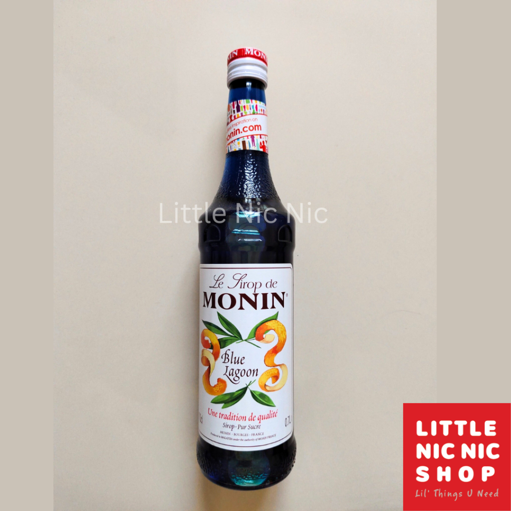 

Monin Blue Lagoon flavourd syrup 700ml sirup minuman cafe rasa Blue Curacao