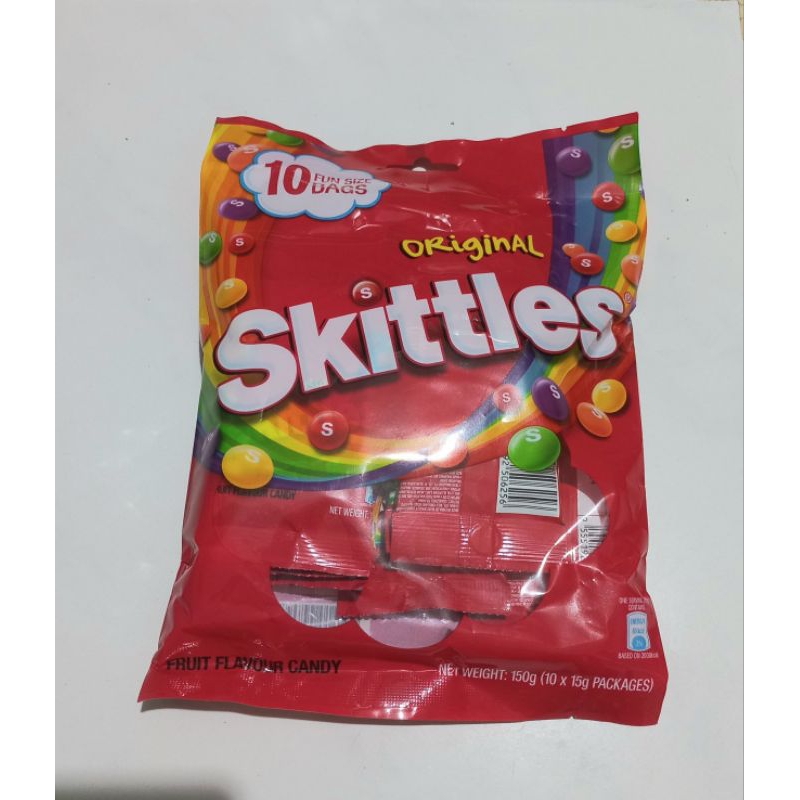 

skittles candy fun size 15 GR [READY ,ECERAN]