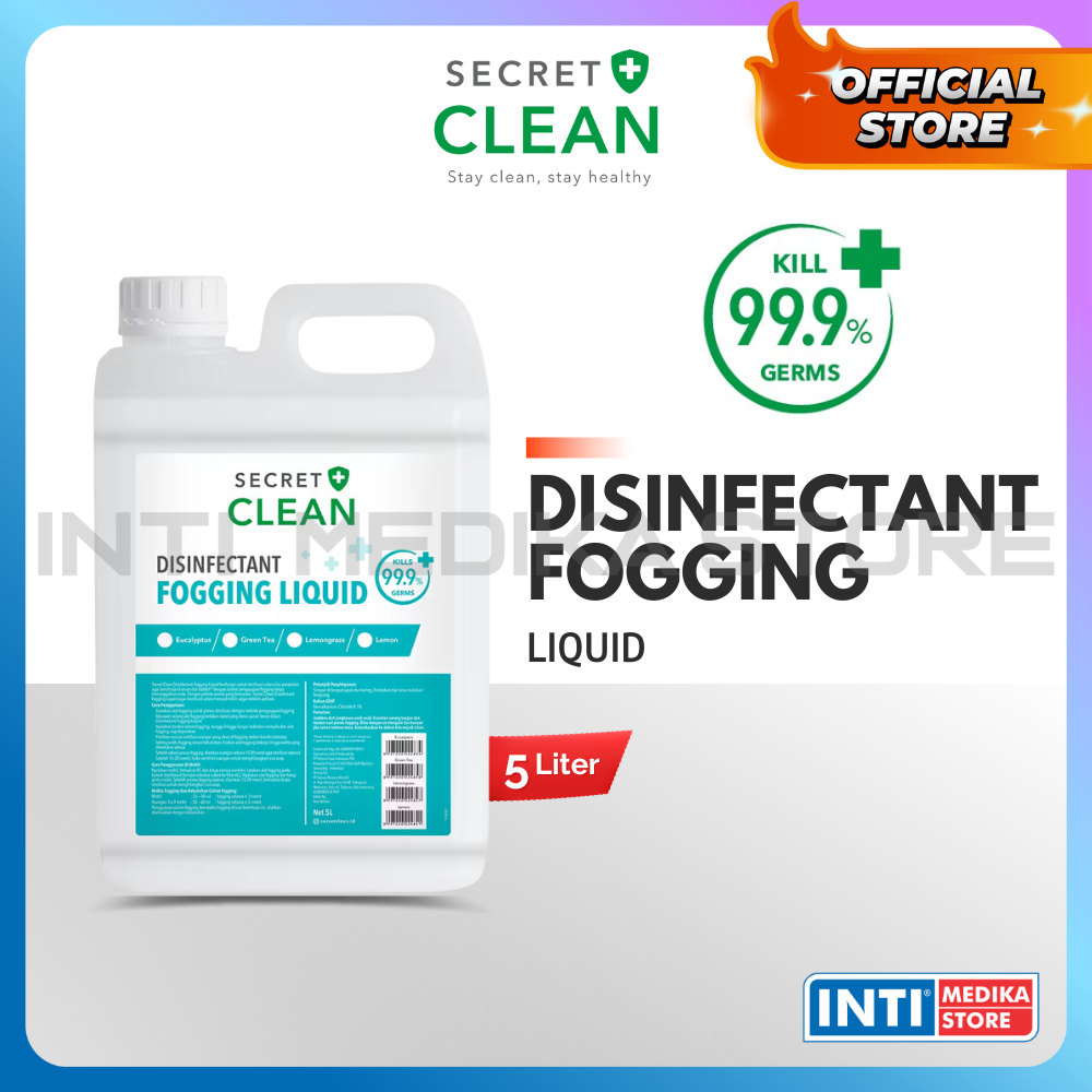 SECRET CLEAN - Disinfectant Liquid FOGGING 5 L | Cairan Disinfektan