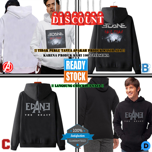 Jaket Hoodie EDANE BAND Hoodie Jumper Casual Pullover & Zipper Hoodie