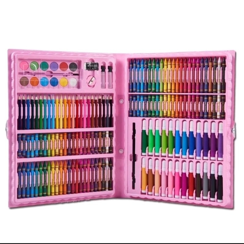 

ART SET 168 PENSIL WARNA crayon set 168pcs / crayon mewarnai / crayon set murah
