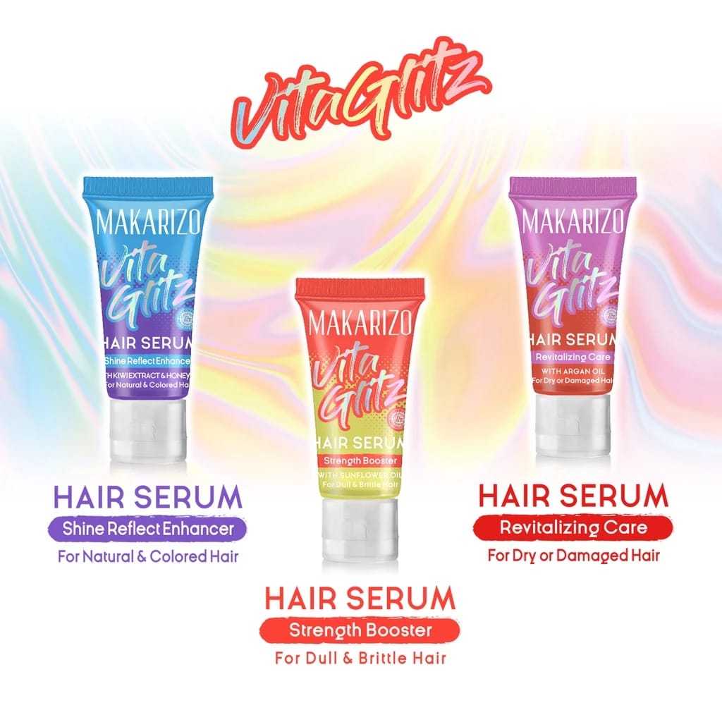 Makarizo Vitaglitz Hair Serum / Serum Rambut Tube 8ml