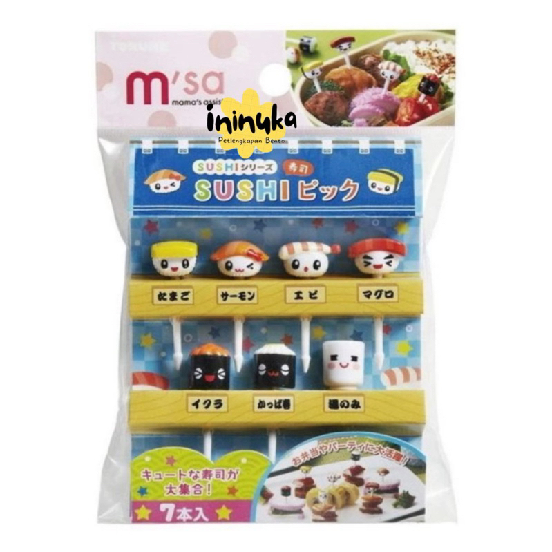 [Torune] Bento Food Pick Sushi Series Tusukan Bento Hiasan Bento