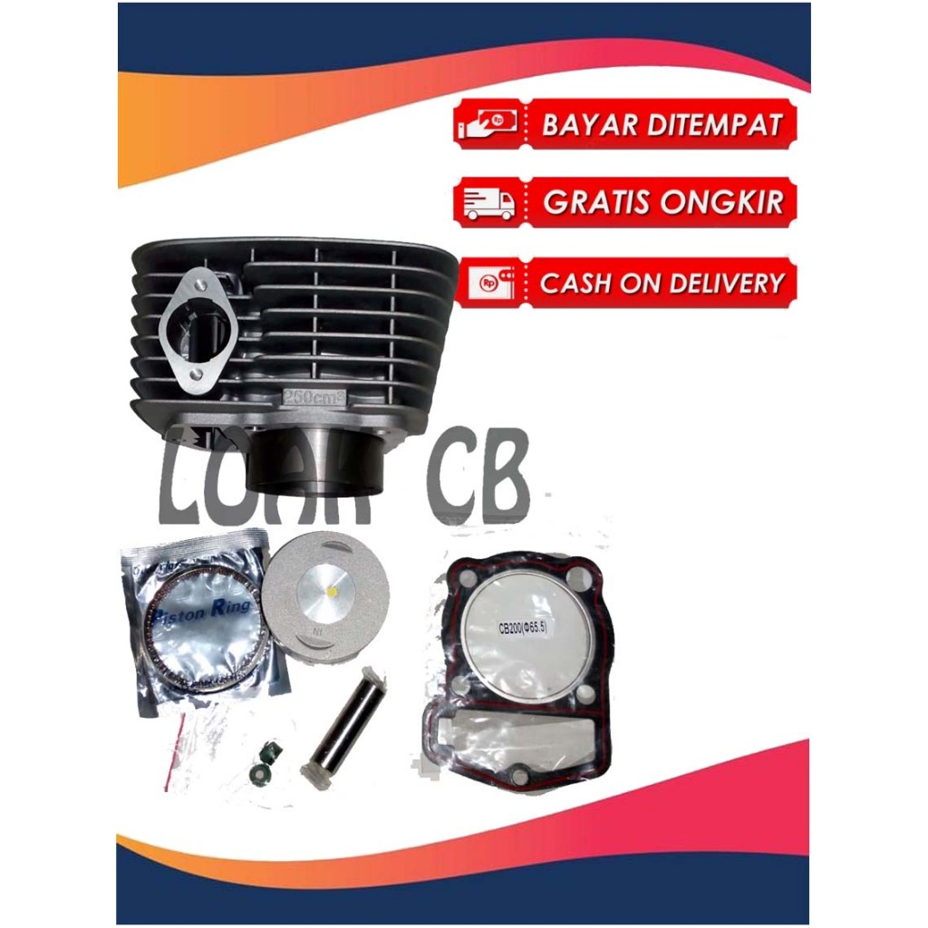 wy250 xiema250 diablo silinder blok kit piston 65.5mm