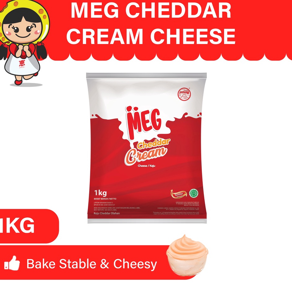 

XG34448 MEG Cheddar Cream Keju 1 Kg