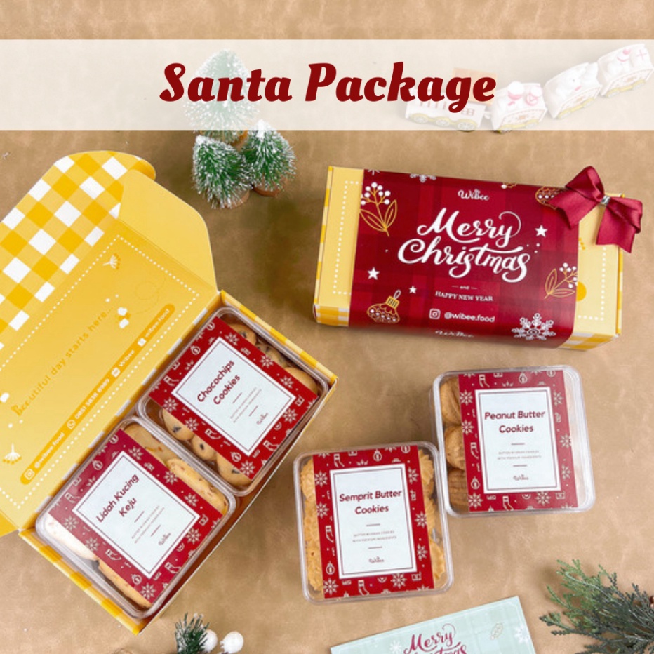 

Terbaru Santa Package Christmas Hampers Kue Kering Cookies Parsel Natal Hampers Wibee