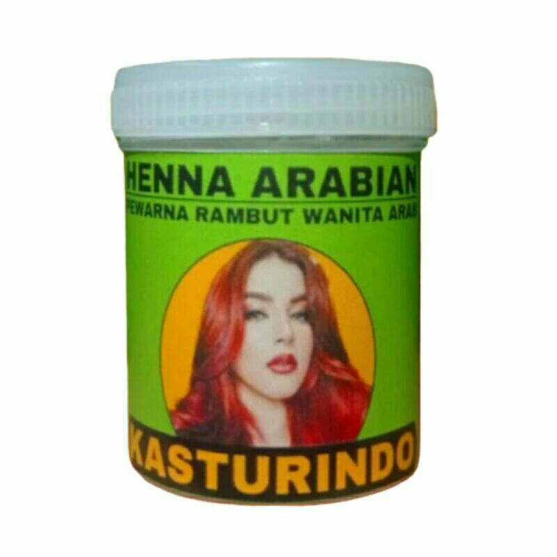 Henna Pewarna Rambut Arab Ukuran 50 Gram Warna Merah Maroon