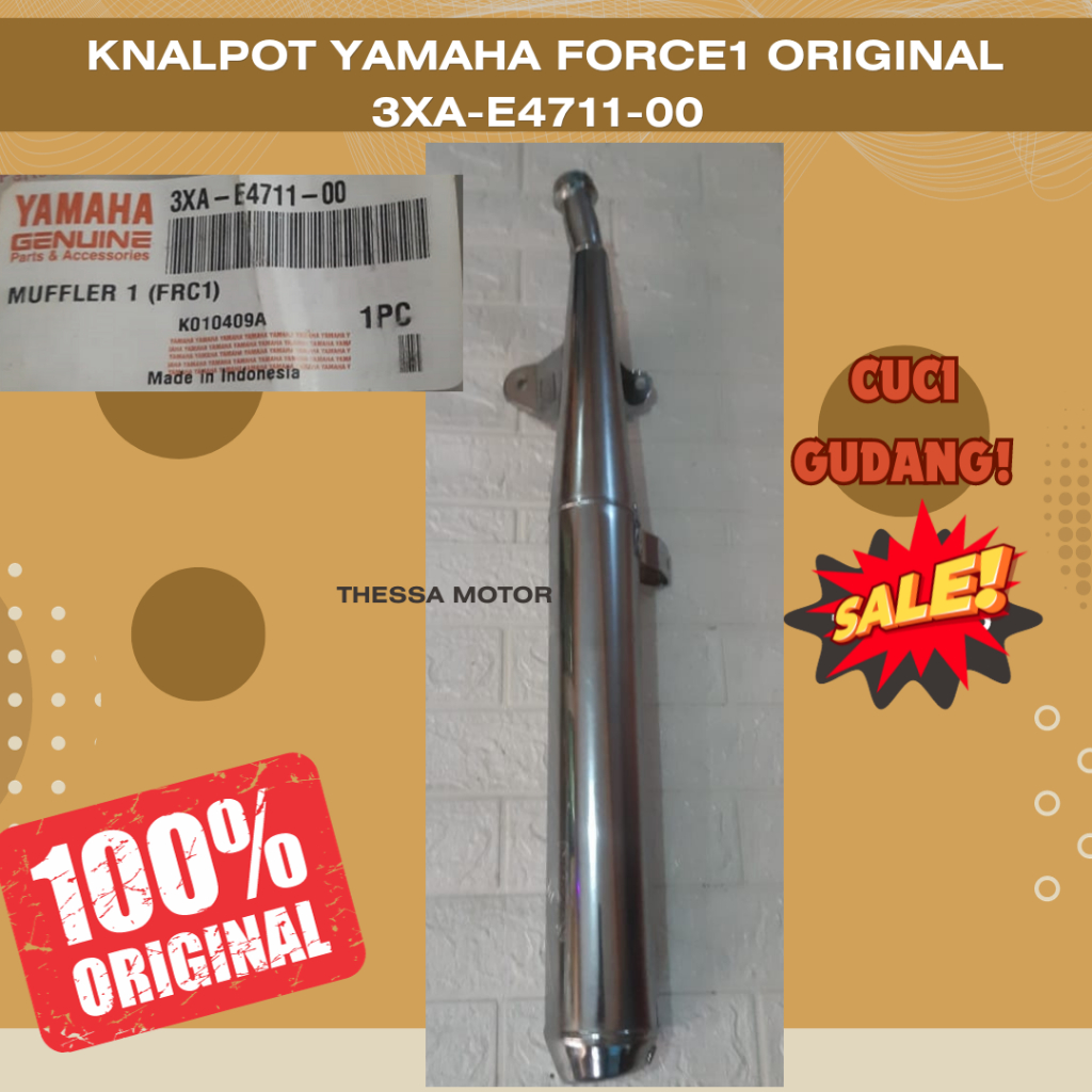 Knalpot Yamaha force1 original ( 3XA-E4711-00)