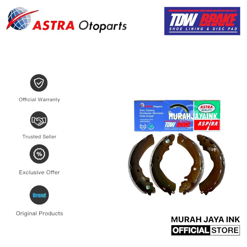 Brake Shoe / Kampas Rem Belakang TDW INNOVA 2004-2015 KIJANG EFI ORI