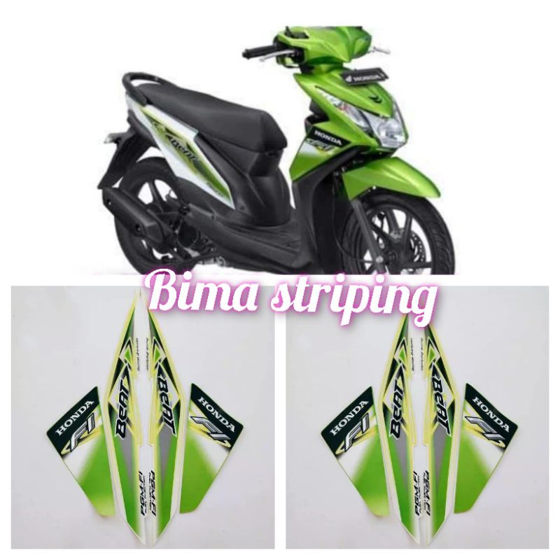 Stiker striping list body full set motor Honda Beat F1 2013