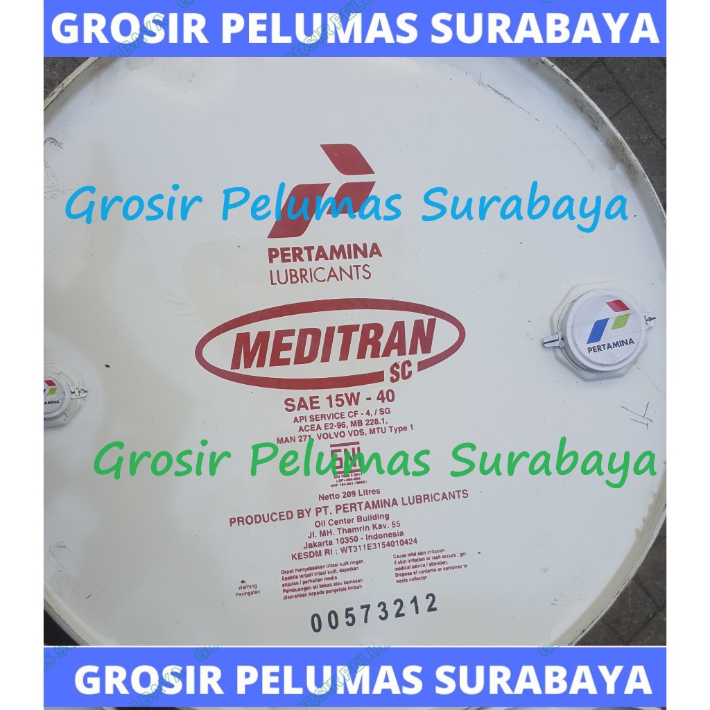 Original Pertamina Meditran SC 15w/40 15w40 diesel engine oil DRUM 209ltr 15w 40