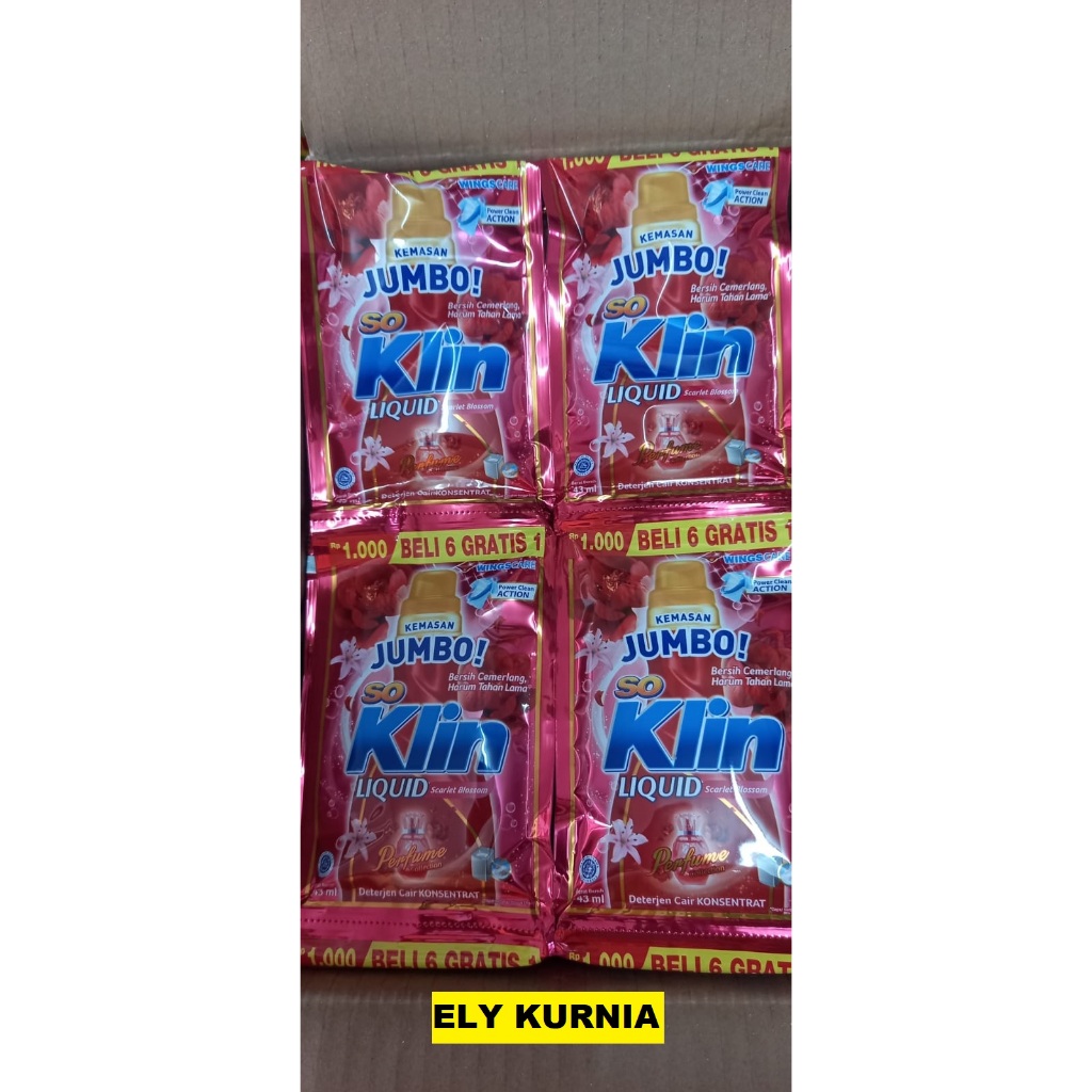 SOKLIN LIQUID CAIR JUMBO 1000 1 RENCENG ISI 14