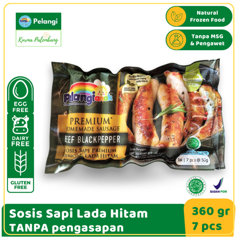 

Sosis Sapi Blackpepper Pelangi Homemade Premium Non Msg & Non Pengawet