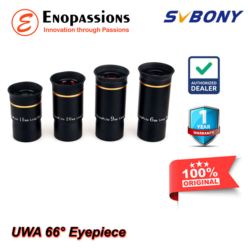 Svbony Ultra Wide Angle 66° Eyepiece 1.25 inch 6/9/15/20mm