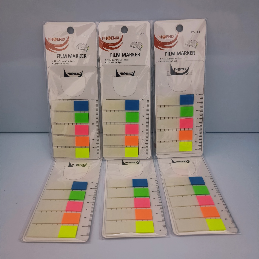 

Phoenix Film Maker S5-05 Sticky Note Pembatas Buku 5 Warna Bahan Plastik