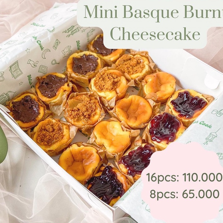 

TERMURAH MINI BURNT CHEESECAKE HAMPERS ULTAH NATAL XMASFREE GIFTCARD