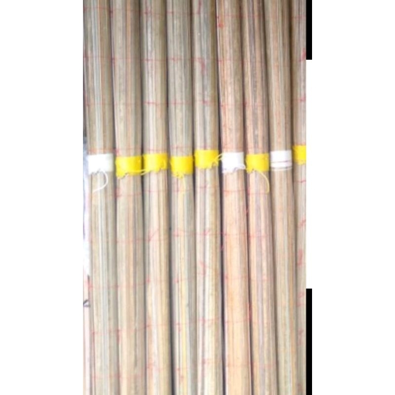 krey tirai bambu sawit outdoor ukuran 2x2 plus tali dan katrol RS005