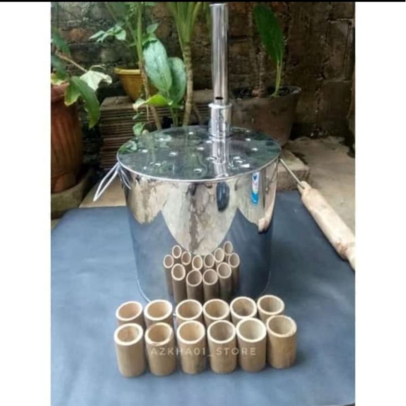 dandang putu bambu / panci / cetakan kue putu / putu bambu / cetakan kue