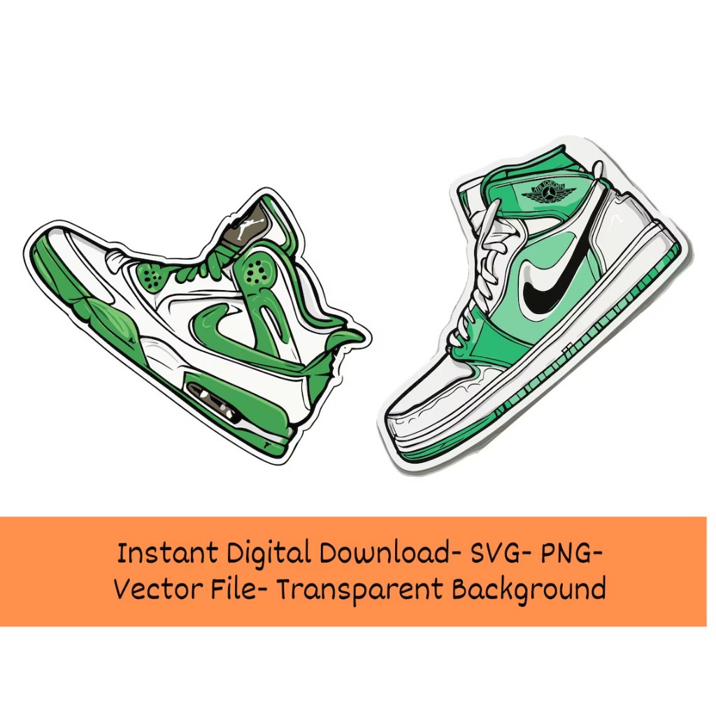 

Stiker Clipart SVG Sepatu Basket Kepala Sneaker Hijau | Kritikus | Paket File PNG Vinyl Stiker| Unduhan Digital| buatan sendiri