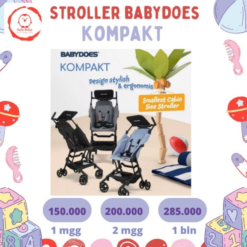 Sewa Stroller Babydoes Kompakt
