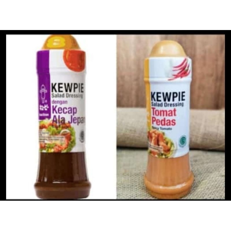 

KEWPIE DRESSING SALAD KECAP ALA JEPANG/TOMAT PEDAS/WIJEN SANGRAI 200ml